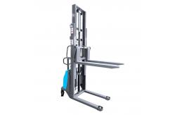 China Walkie Semi Electric Pallet Stacker Forklift 3500mm Lift Height Hand Operated supplier