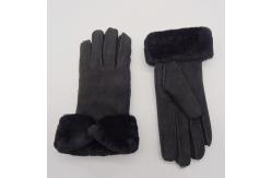 China Customized winter warm double face Australia sheepskin shearling gloves supplier