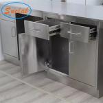 C Frame Stainless Steel Lab Bench Multi Function Chemical Resistant
