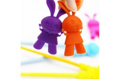 China Cartoon Rabit Shaped Silicone Helper Chopstick Head for Kid Training supplier
