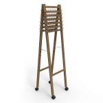 Braid Wooden Shop Display Stands Display Wooden Stand With Casters For Store for sale