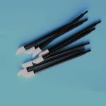 Black PP Stick 8mm PU Foam Swab High Absorbency Printhead Cleaning Swab for sale