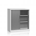Rolling Shutter Doors Metal Half Height Locker With 2 Adjustable Shelves for sale