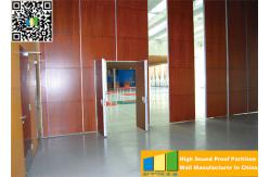 China Sliding Ultrahigh Soundproof Folding Movable Wall Panels For High Exhibition Hall Dividers supplier