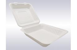 China 9 Inch 1500ml Biodegradable Bagasse Tableware Clamshell Containers Sustainable supplier