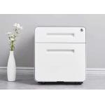 Rounded Corners 2 Drawers Steel Mobile Pedestal File Cabinet for sale