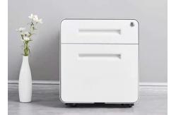 China Rounded Corners 2 Drawers Steel Mobile Pedestal File Cabinet supplier