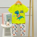 Cartoon Childrens Dinosaur Pyjamas Spring And Summer Korean Short Sleeve Pyjamas for sale