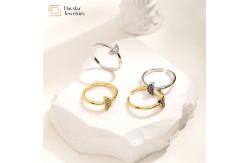 China Diamond Zircon Fruit 18K Gold Plated Ring Adjustable Opening Fancy Watermelon supplier