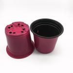 High quality red color plastic flower pot for sale