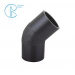 45 Degree Elbow HDPE Fusion Fittings For Irrigation for sale