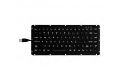 China IP65 Silicone Rugged Keyboard Carbon On Gold Key Switch Technology With Backlight supplier