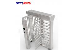 China 120 degree automatic RFID access control full height turnstile price supplier