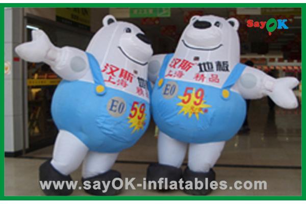 Double Inflatable Bear Durable Promotional Inflatables For Advertisement