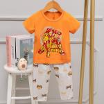 Heat Resistant Short Sleeve Pajama Set Cartoon Age 10 Pyjamas For 150cm Height for sale