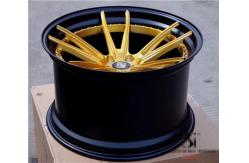 China BC70 Cheap Golden Rim Benz Super Deep Concave Forged 2 Piece Wheels supplier