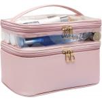 Multi-functional and waterproof  Double Layer Large Makeup Organizer Bag Toiletry Bag for sale