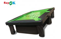 China 0.9mm PVC Air Sealed Billiard Inflatable Snooker Table With Stand supplier