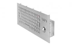 China Vandal Resistant Rugged Industrial Keyboard With Trackball Top Panel supplier