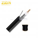 Non-Plenum RG11 with Steel Messenger Coaxial Cable 60% and 40% Aluminum Braiding for sale