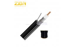 China Non-Plenum RG11 with Steel Messenger Coaxial Cable 60% and 40% Aluminum Braiding supplier