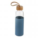 Non Toxic Portable Glass Water Bottle Open Mouth Design Easy To Carry for sale