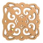 Durable Hollow Carved Decorative Cork Boards 12''X12'' Waterproof for sale
