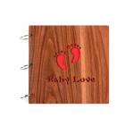Wood Made Baby Keepsake Box Photo Album , Milestone Stickers Baby Shower Gift for sale