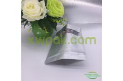 China Air Proof Kraft Stand Up Rice Paper Bags Bottom Sealing 7mm With Clear Window supplier