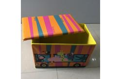 China OEM Plastic PU foldable Clothes Storage Box Custom Print supplier