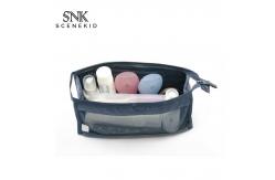 China See Through Blank Waterproof Portable Mesh Cosmetic Bag supplier