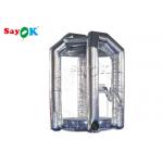 Gray Cube Inflatable Grab Money Machine With Air Blower For Commercial for sale