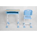 Hidden Drawer Plastic Kids Playroom Furniture Desk And Chair Set Adjustable Height / Foot