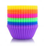 Non Stick Cake Molds Silicone Cupcake Liners Reusable for sale