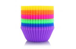 China Non Stick Cake Molds Silicone Cupcake Liners Reusable supplier