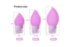 China 60ml Leak Proof Squeezable Silicone Travel Shampoo Bottles supplier