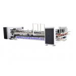 Corrugated Carton Box Stitching Machine / Automatic Folder Gluer Counting Stacking for sale