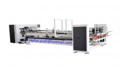 China Corrugated Carton Box Stitching Machine / Automatic Folder Gluer Counting Stacking supplier