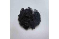 China Flame Retardant Virgin Polyester Natural Fibre 51mm Black For Mattress supplier