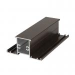 Brown Powder Coating Aluminium Profiles 1.5mm Thickness For Building Material for sale