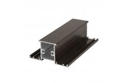 China Brown Powder Coating Aluminium Profiles 1.5mm Thickness For Building Material supplier
