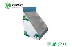 China Easy Assembly Custom Logo Printing Portable Retail Cardboard Counter Top Display Boxes supplier
