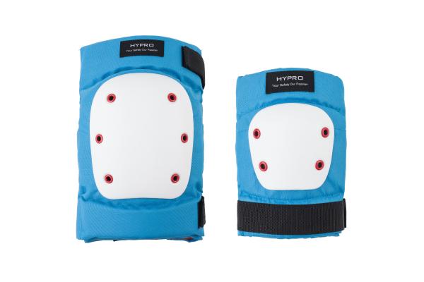 Blue Skateboarding Pads Set Knee Elbow Pads Four Pack Set