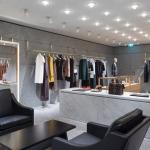 Round Showroom Readymade Garment Rack Display Case Scarf Curtain Shiny Gold Table Rail for sale