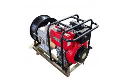 China Single Drum Engine Driven Winch 110v Cable Pulling Winch 10 Ton Cable Puller supplier
