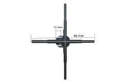China 24W 3D Hologram Advertising Display Fan WiFi Bluetooth Hologram Light Projector supplier