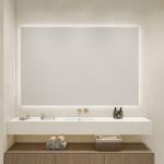 Frameless LED Vanity Mirror Light with Adjustable Color Temperature and IP44 Waterproof Protection for Bathroom Installations for sale
