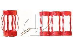 China Semi-Rigid Hinged Non-Welded Centralizer Double Crest Feature supplier