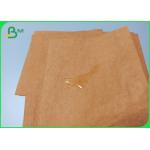 Washable Good Flexibility 0.55mm Kraft Paper Fabric For Recyclable Wallet Making
