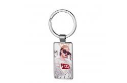 China Metal Sublimation Blank Keychains Promotional Items With Logo Personalized Keychains supplier